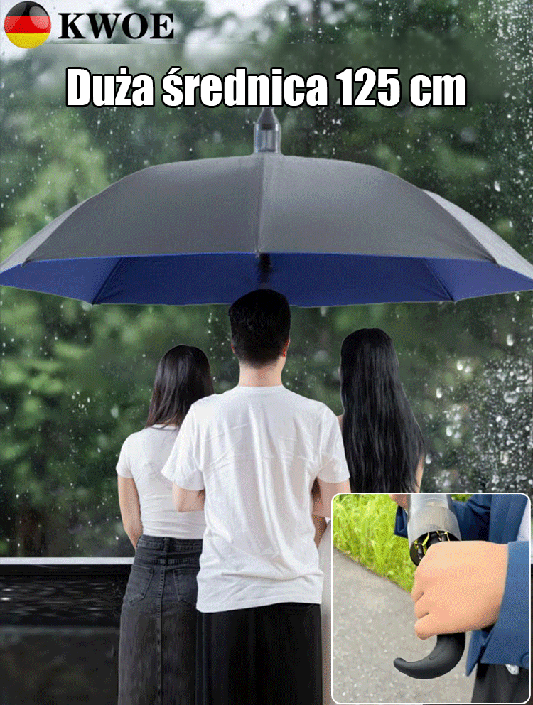 Samozwijający się piętrowy parasol odporny na sztorm