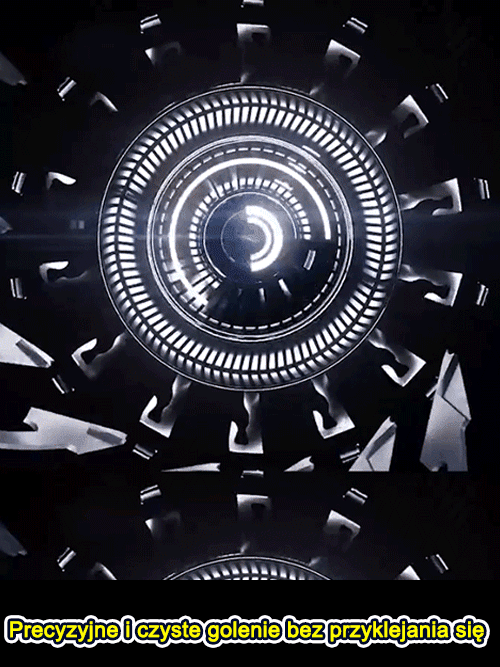 Mała stalowa maszynka do golenia z zawieszonym ostrzem magnetycznym