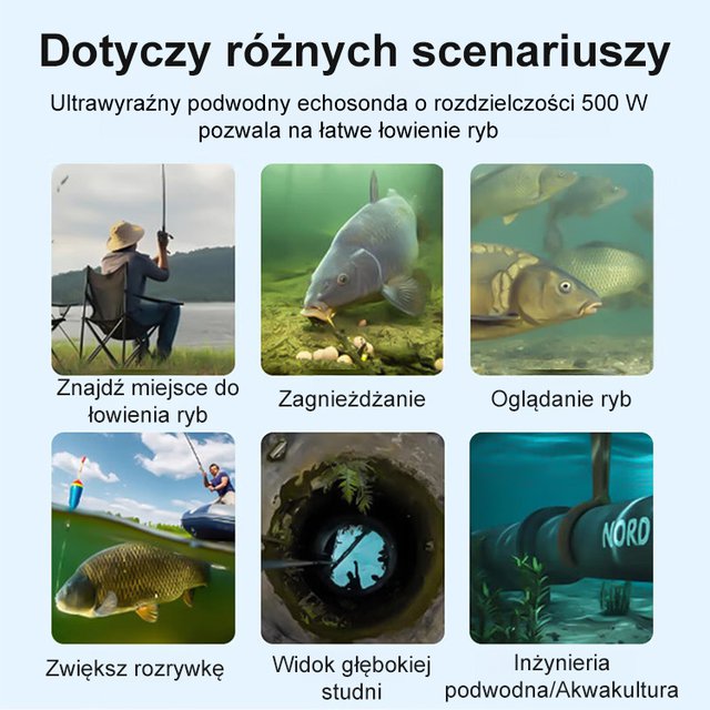 [Niezbędnik wędkarza] Wysokiej jakości podwodny echosonda