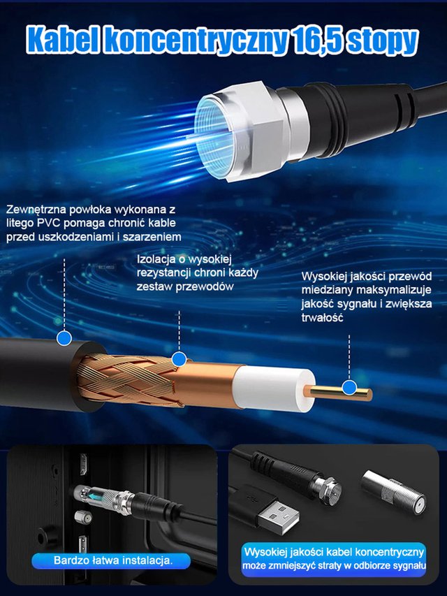 HD cyfrowa antena telewizyjna