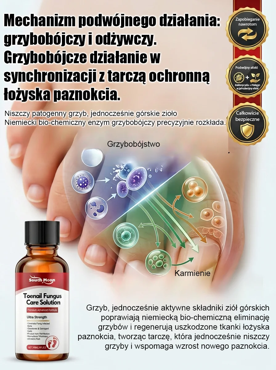 【Bezbolesna wymiana paznokci】Ziołowy łagodny płyn do naprawy paznokci dotkniętych grzybicą