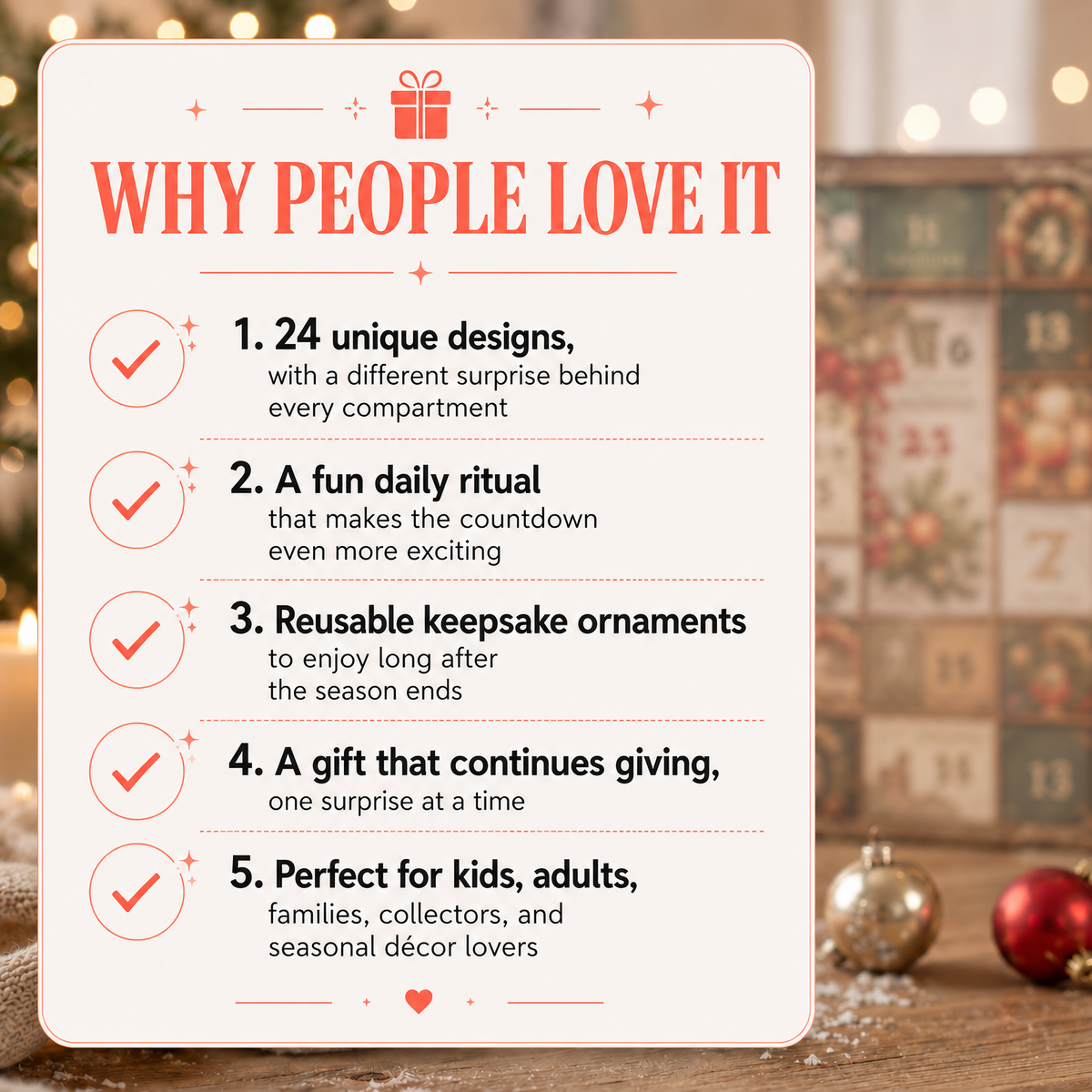 2026 Music Lovers’ Advent Calendar – 24 Unique Musical Instrument Christmas Tree Miniatures
