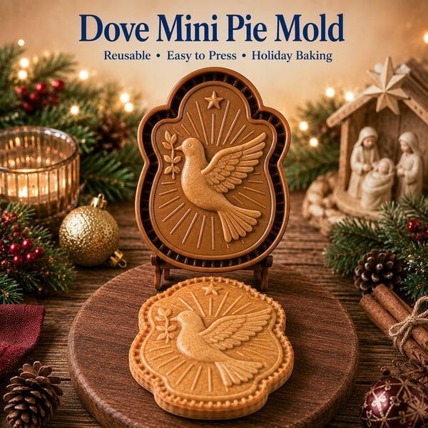 ✝️ Mini zestaw foremek do ciastek świątecznych z motywami wiary i Narodzenia Pańskiego | Wielokrotnego użytku foremki do tradycyjnego pieczenia świątecznego 🥧✨