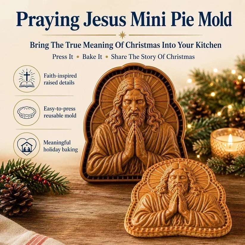 ✝️ Mini zestaw foremek do ciastek świątecznych z motywami wiary i Narodzenia Pańskiego | Wielokrotnego użytku foremki do tradycyjnego pieczenia świątecznego 🥧✨