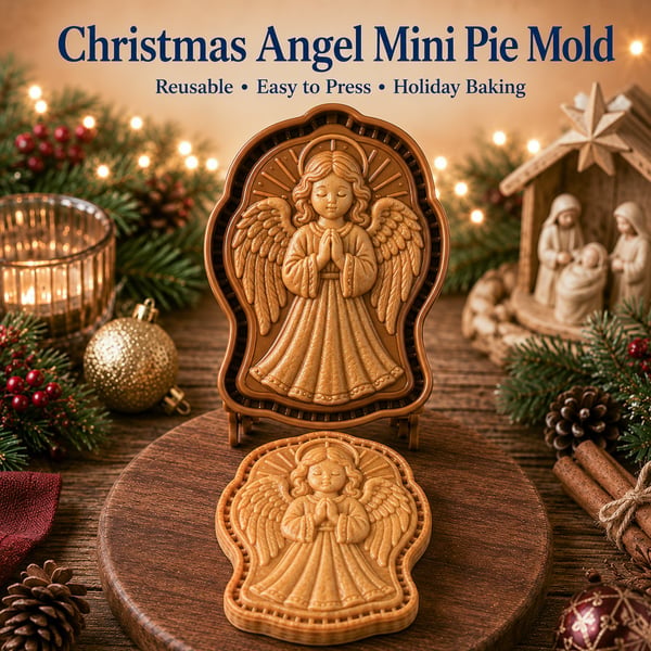 ✝️ Mini zestaw foremek do ciastek świątecznych z motywami wiary i Narodzenia Pańskiego | Wielokrotnego użytku foremki do tradycyjnego pieczenia świątecznego 🥧✨