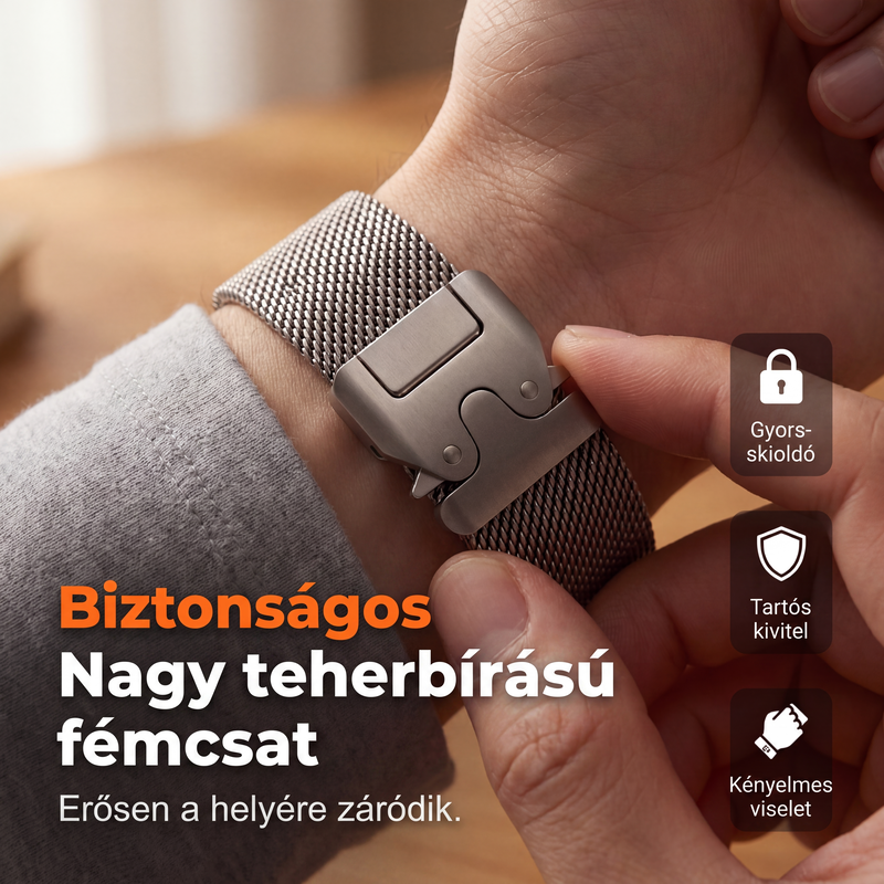 ⌚Pasek do zegarka z siatki ze stali nierdzewnej – do zegarka Apple Watch