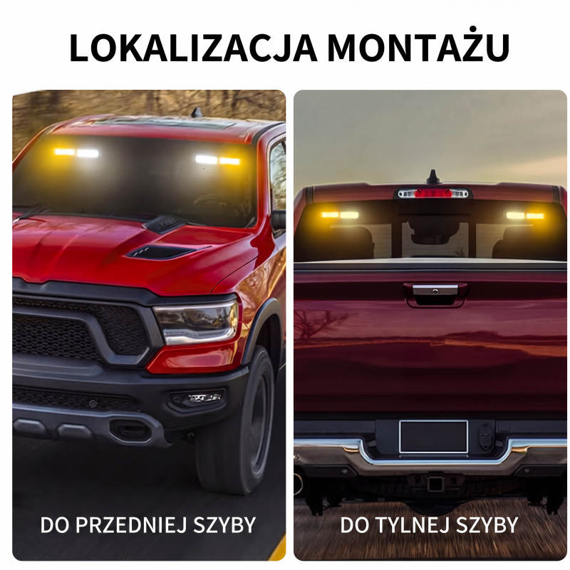 Twój pojazd jest słabo widoczny we mgle i podczas ulewy? – wysokowidoczna listwa LED z 18 trybami migania – wypróbuj ostrzegawcze światło, które widzieć z daleka. Na pobranie! 🚨