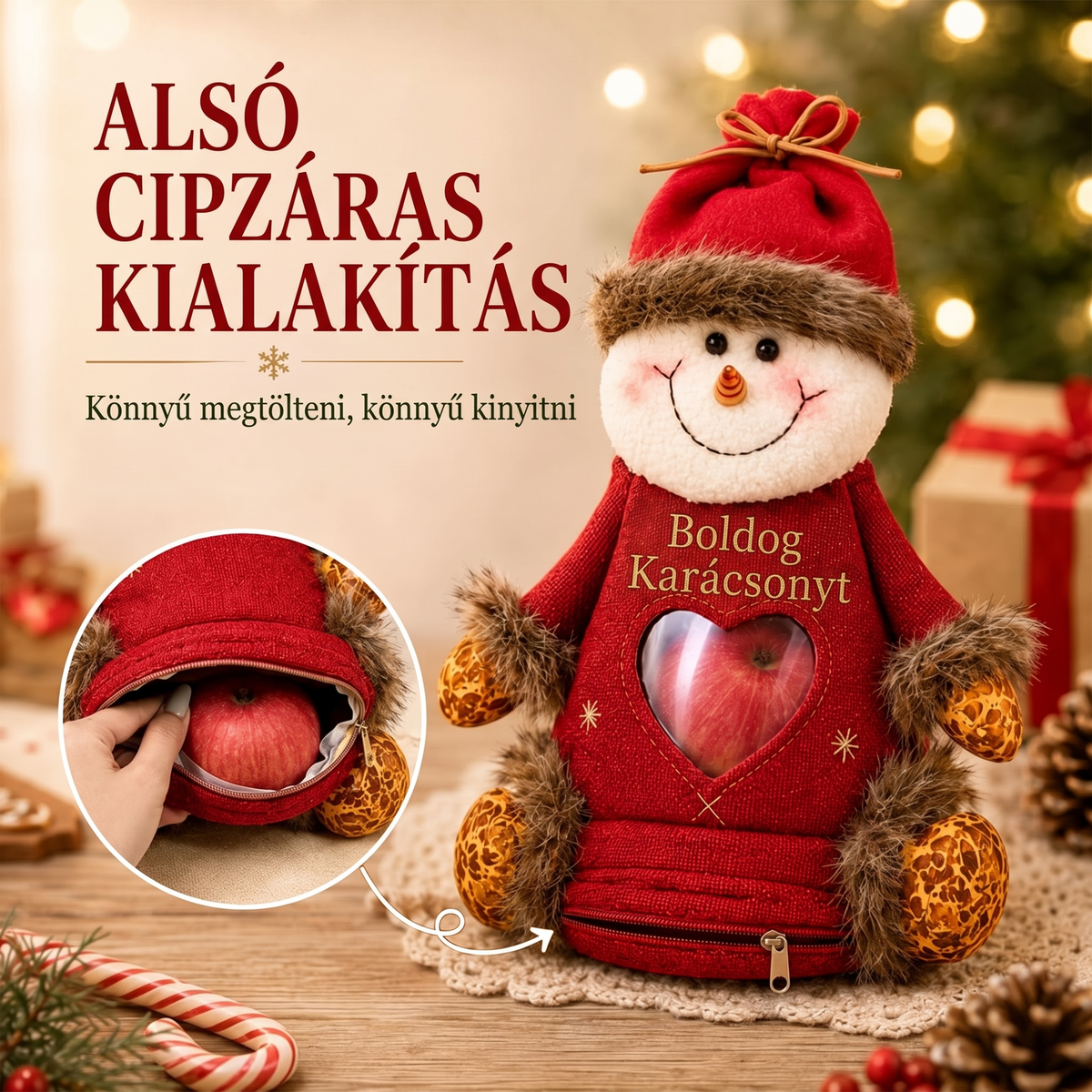 🎄🎁 49% ZNIŻKI – ostatni dzień! Świąteczne torebki prezentowe z suwakiem – Opakowanie świąteczne 🎅✨