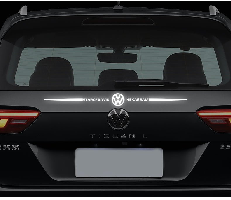 Naklejka samochodowa 3D kolorowa, laserowo odblaskowa, 4 szt.