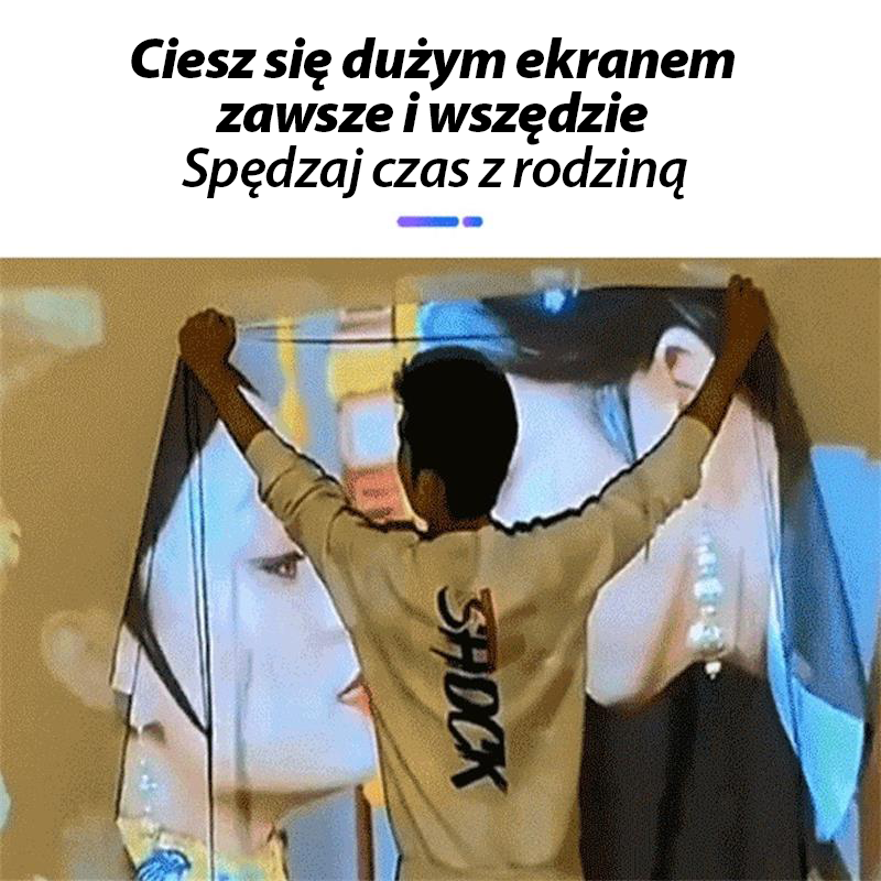 Składany ekran przeciwodblaskowy