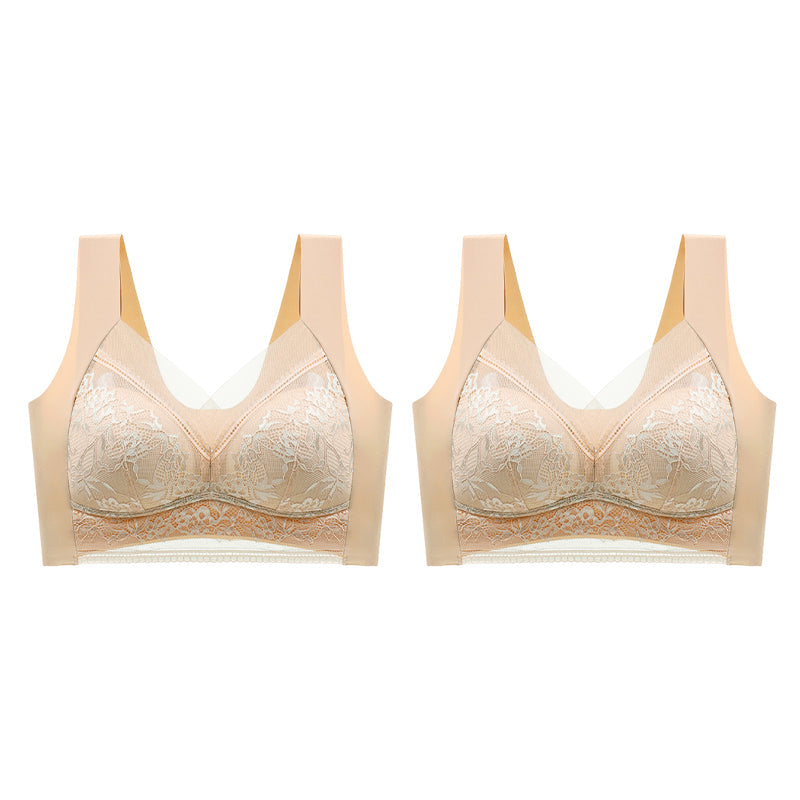 👙 Super wygodny i miękki damski biustonosz koronkowy bez stalowych kółek【✨1 + 1 gratis】