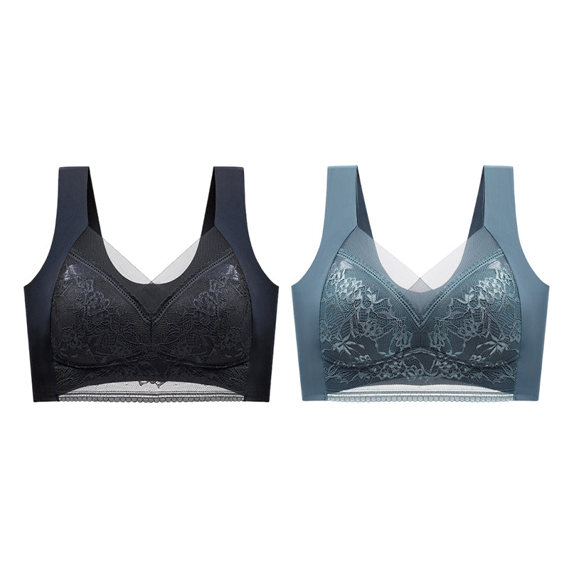 👙 Super wygodny i miękki damski biustonosz koronkowy bez stalowych kółek【✨1 + 1 gratis】