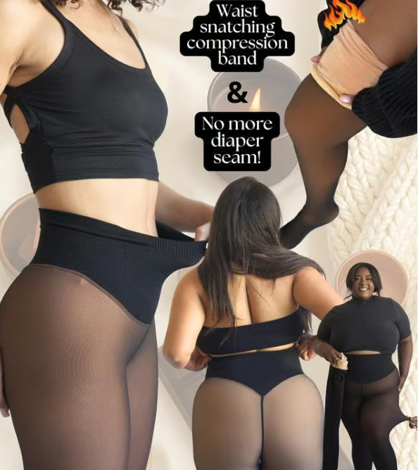 ❄️Ocieplane legginsy z pojedynczym szwem – ciepło i wyszczuplająca sylwetka✨