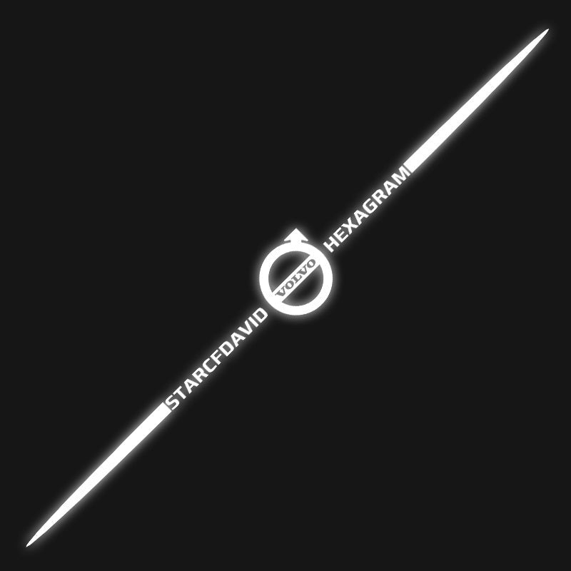 Naklejka samochodowa 3D kolorowa, laserowo odblaskowa, 4 szt.