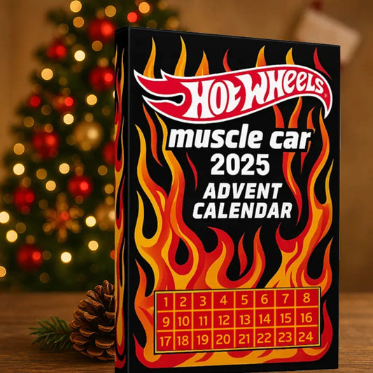 🔥Gorąca wyprzedaż - 50% TANIEJ🔥 - 🚗Kalendarz adwentowy Hot Wheels Muscle Toy Car - 24 DNI 2025🎄