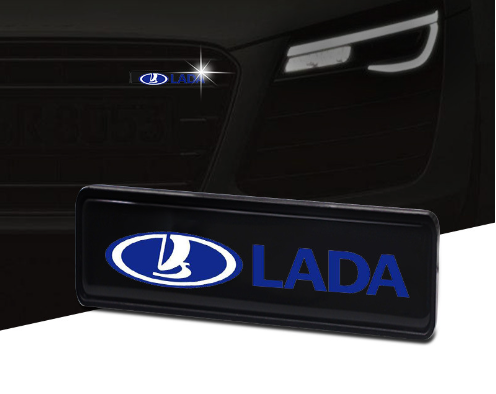 Gorąca wyprzedaż ✨50% zniżki ✨Stylowa, klimatyczna lampa LED z logo na środkową osłonę chłodnicy samochodu