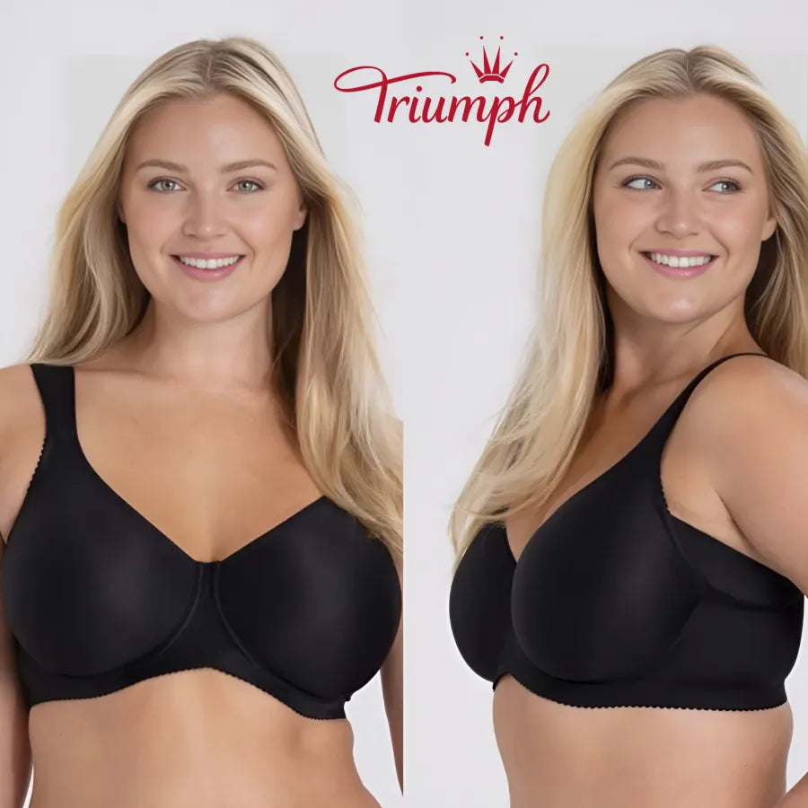 Triumph - (4 szt.) Biustonosz push-up prosty z dużymi miseczkami