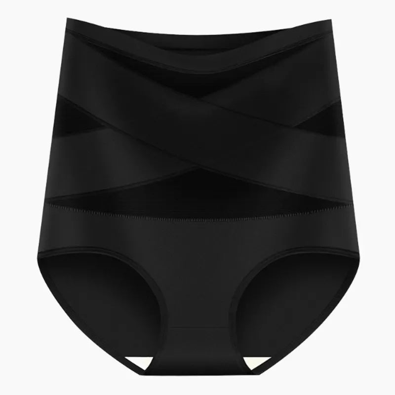 💖 Ostatni dzień – kup 1, otrzymasz 3 opakowania! Majtki modelujące brzuch z wysokim stanem, wiązane – rozmiary plus size