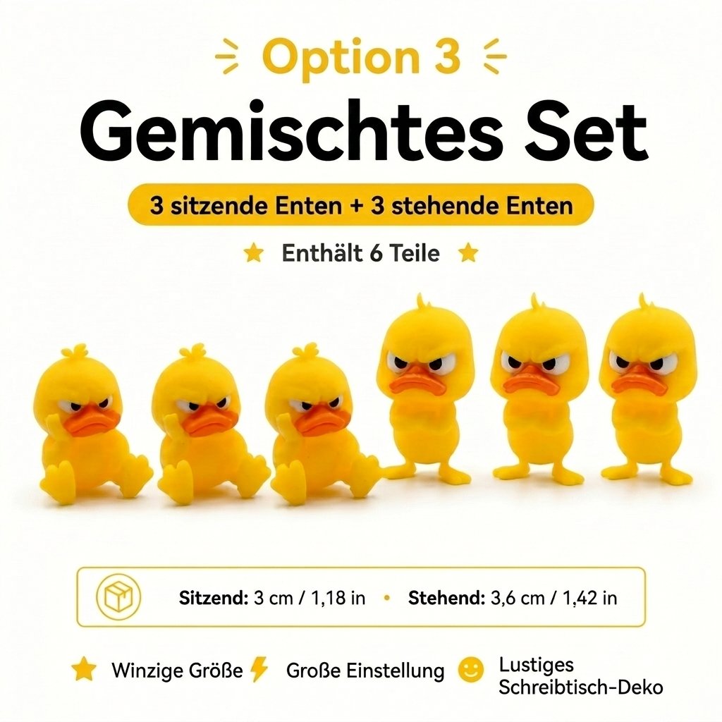 😠 Figurka Angry Duck Desk – Dodaj odrobinę zawadiackiego charakteru swojemu biurku! 🐥