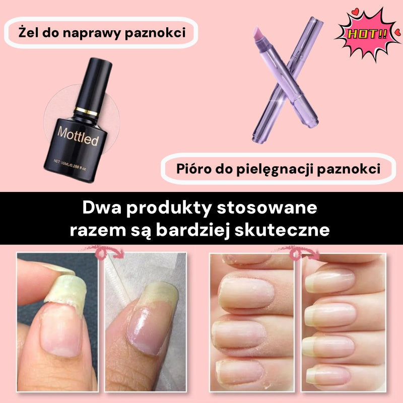 💜Wielofunkcyjny, przezroczysty żel do naprawy paznokci 3 w 1