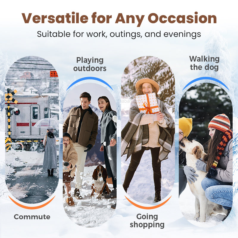 🔥GORĄCA WYPRZEDAŻ - 59% ZNIŻKI - Grube, ciepłe buty damskie na grubym obcasie