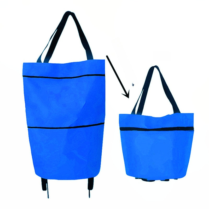 🛍️✨ Torba na zakupy z możliwością przekształcenia - chowane kółka, udźwig 20 kg, rozszerzalna dzięki zamkowi błyskawicznemu!