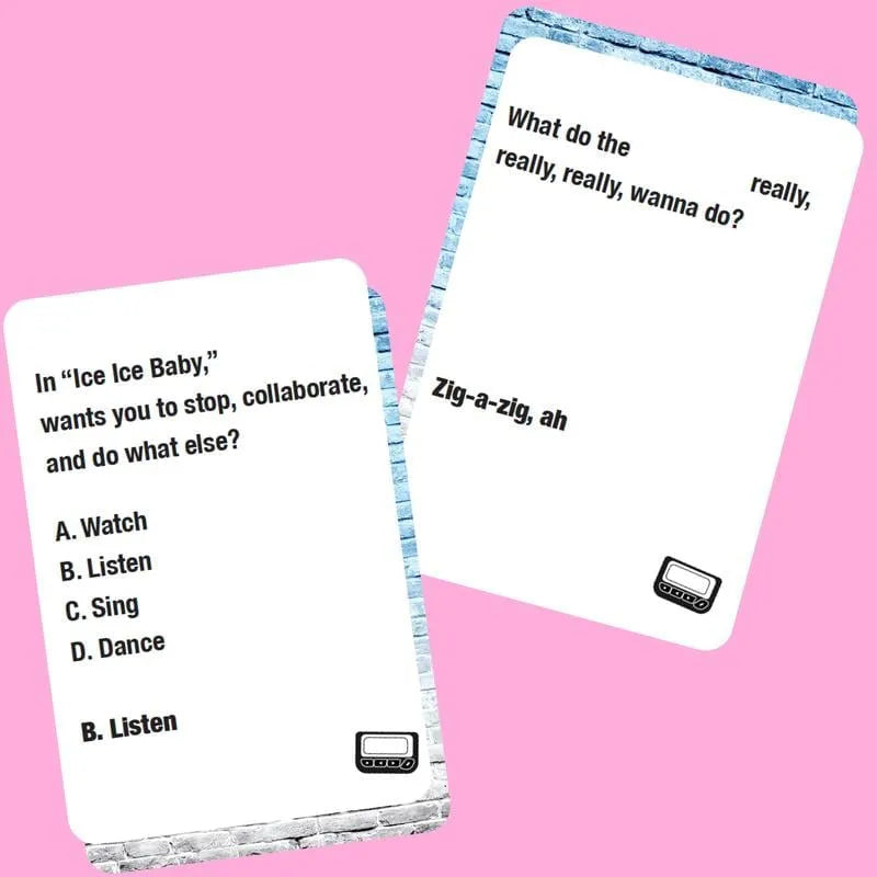 Tekst Pop Quiz Pop Quiz Edycja lat 90. i 2000. Gra muzyczna Trivia