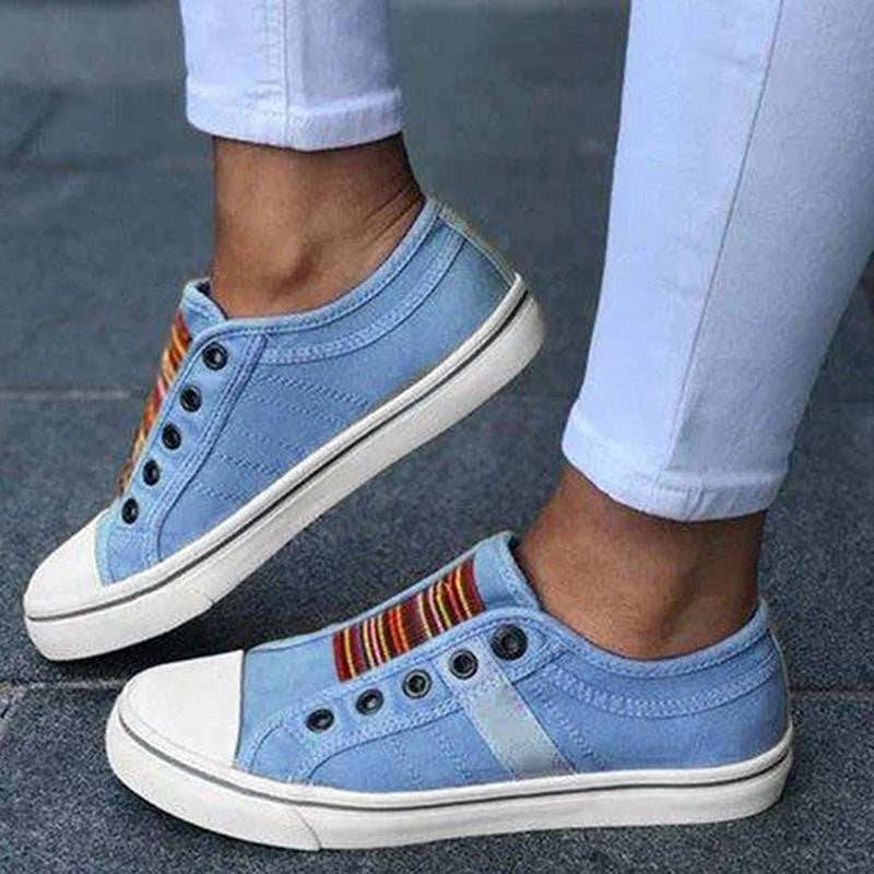 2025 nowe letnie buty ortopedyczne Vintage Denim Slip On