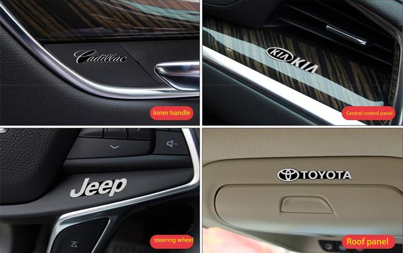 Gorąca wyprzedaż ✨50% zniżki ✨3D kreatywne naklejki dekoracyjne z logo samochodu 🎉4 szt.🎉