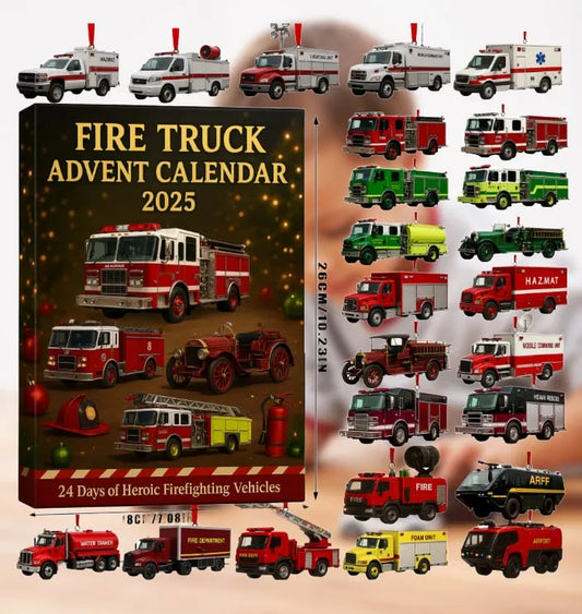 🚒🔥KALENDARZ ADWENTOWY WÓZÓW STRAŻACKICH 2025🎁🌲