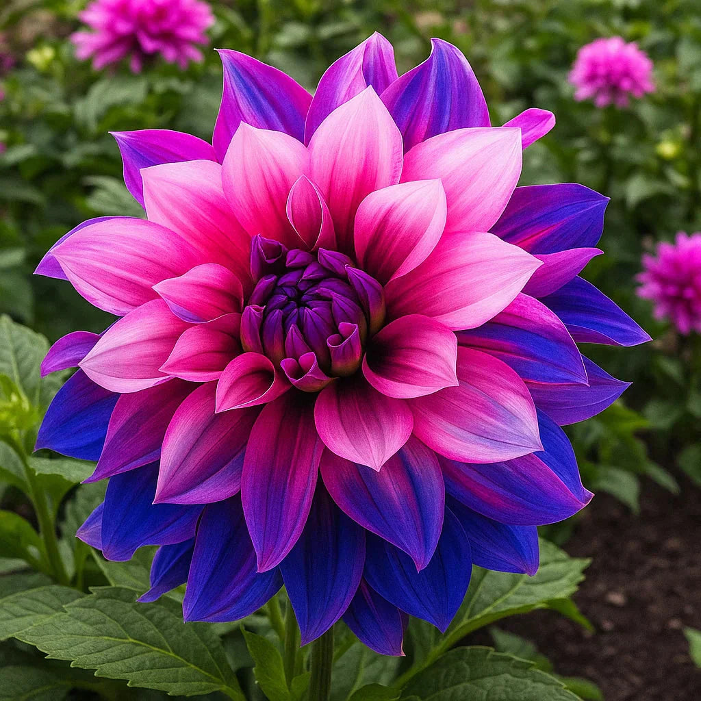 🌸Rzadkie podwójne dalie – wyjątkowe kwiaty, których w zwykłych ogrodach nigdy nie ma