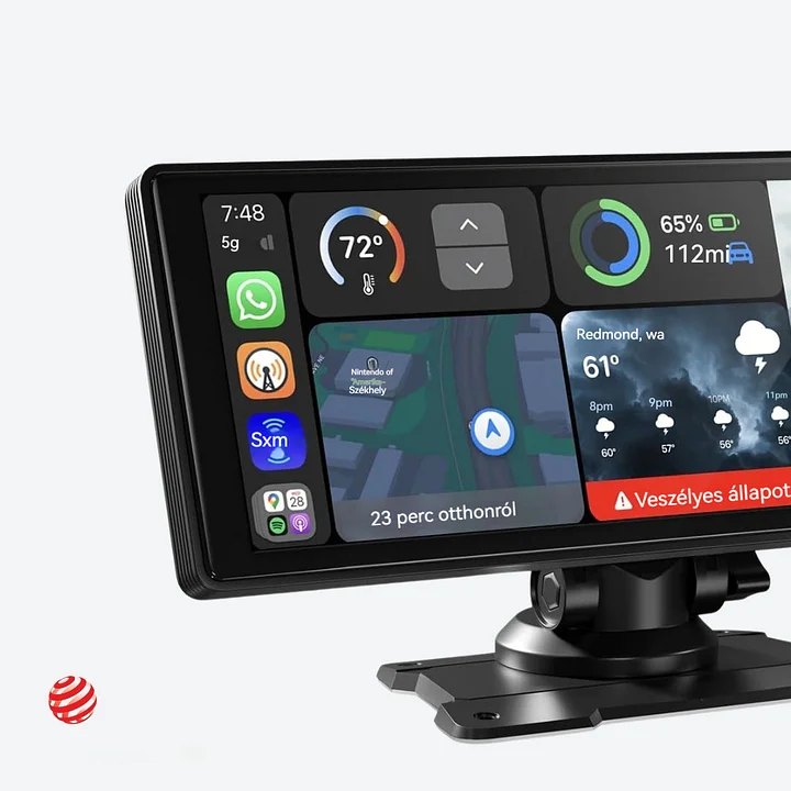 Inteligentny system audio i wideo w postaci tabletu samochodowego (model Pro MaxTM 2025).