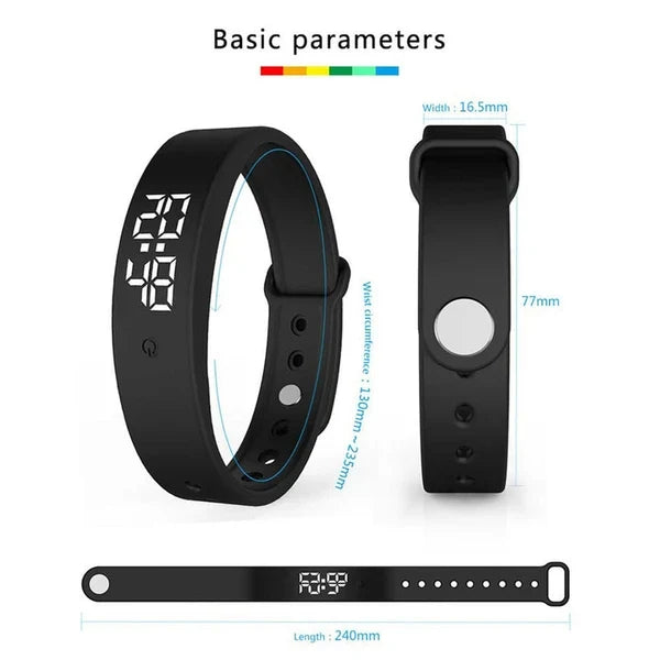 ⌚ TERAZ 50% TANIEJ! ❤️ Inteligentna bransoletka do zarządzania zdrowiem – tracker fitness, pulsometr i krokomierz 🏃