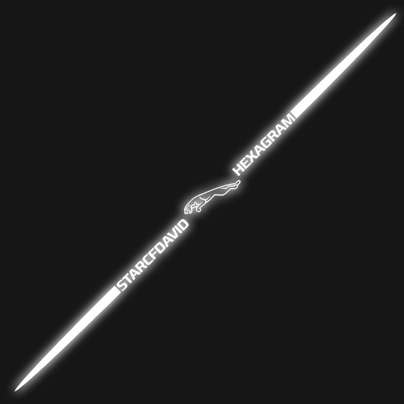 Naklejka samochodowa 3D kolorowa, laserowo odblaskowa, 4 szt.