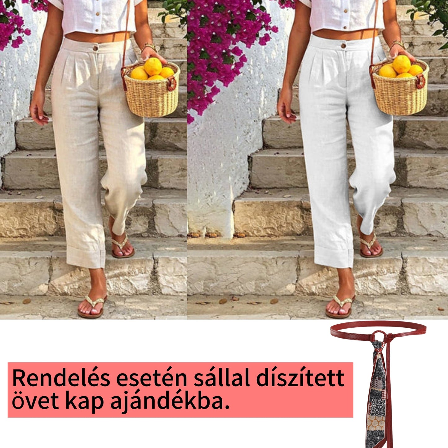 Absolutny must-have🔥👖 Lekkie spodnie z mieszanki lnu – o luźnym kroju i klasycznej prostej nogawce, idealne do pracy lub na weekend