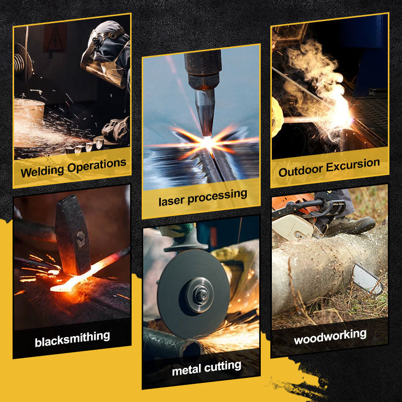 Lekka i wytrzymała maska spawalnicza 2 w 1 i okulary ochronne