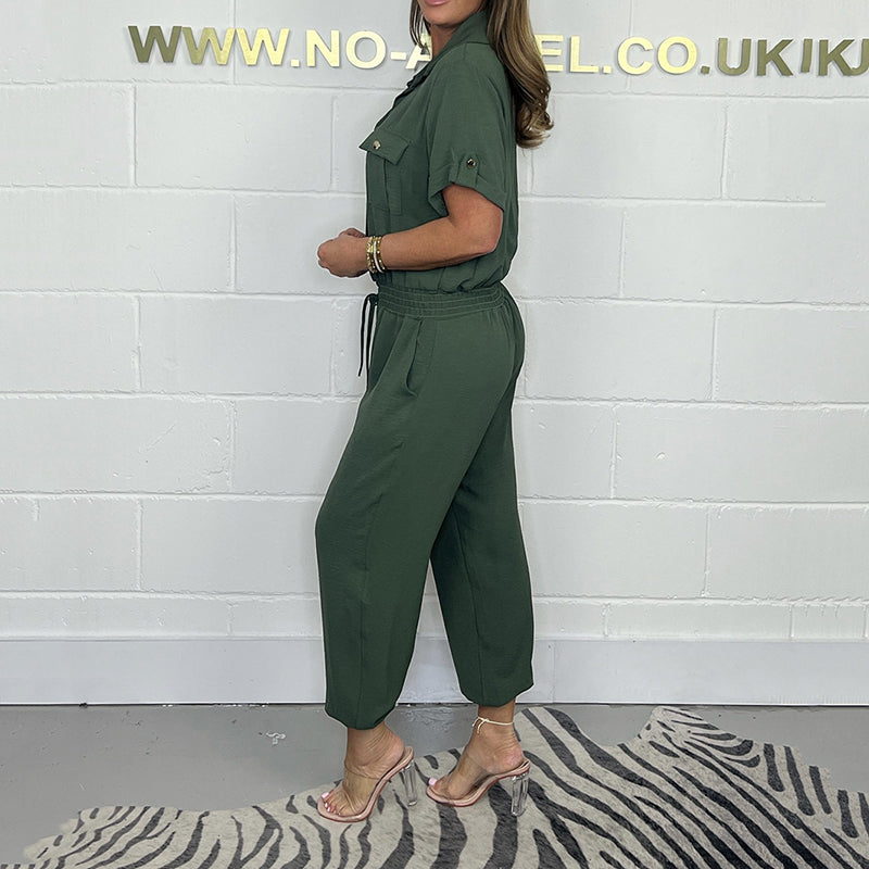 💕Damski kombinezon sportowy z krótkim rękawem✨✨