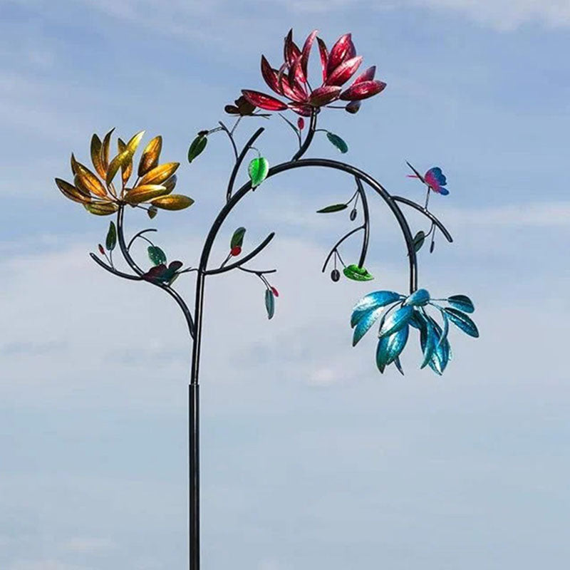 🎁2025 Gorąca wyprzedaż🎁💥- Piękny letni wielokolorowy wiatraczek z kwiatami