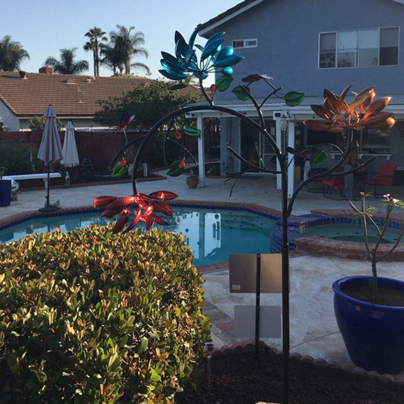 🎁2025 Gorąca wyprzedaż🎁💥- Piękny letni wielokolorowy wiatraczek z kwiatami