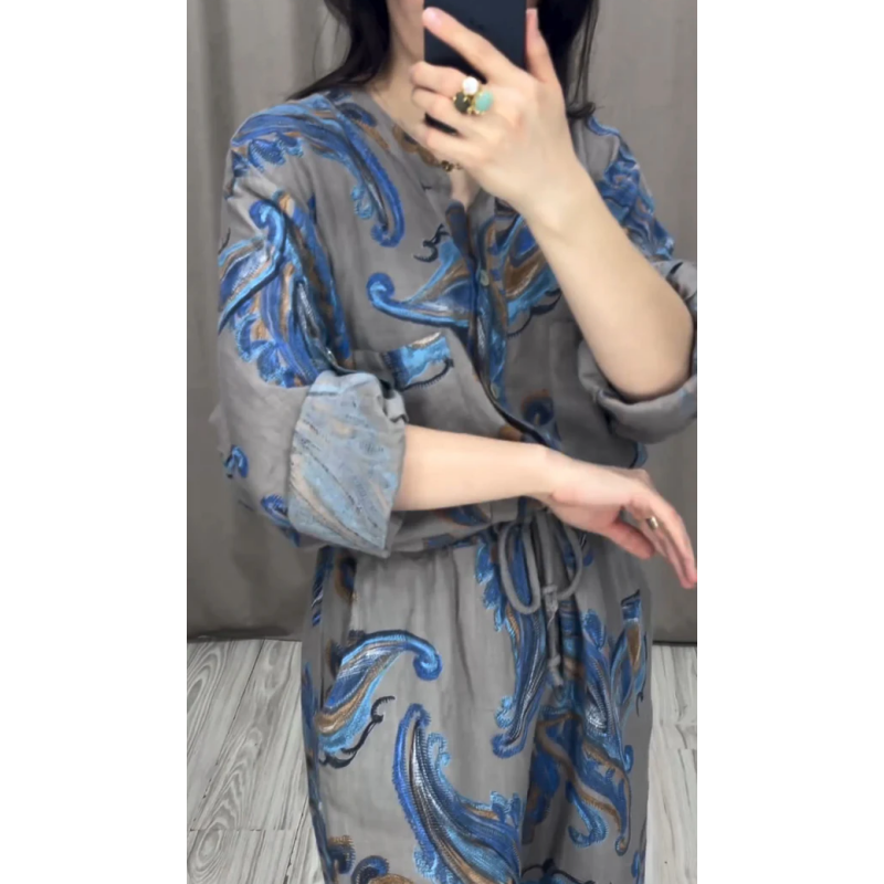 Damska dwuczęściowa koszula i spodnie