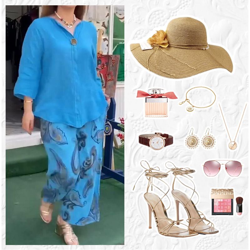 💖 Damski top z długim rękawem i spodnie z szerokimi nogawkami ✨