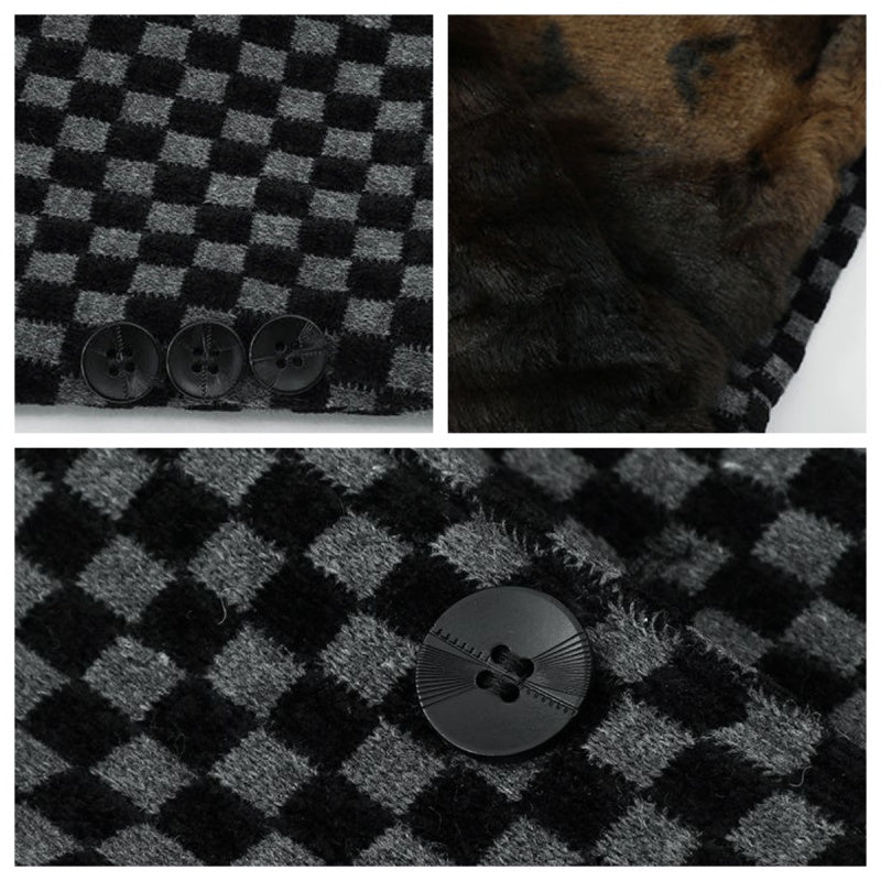 Stylowa męska ocieplana kurtka z kaszmiru