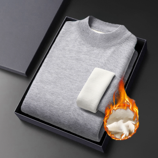 Zimowy męski sweter z golfem