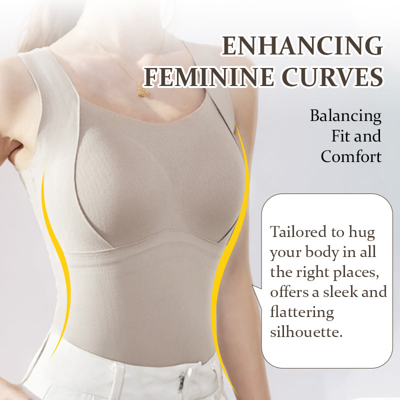 Pogrubiony ciepły podkoszulek z półką na biustonosz