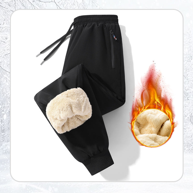 Wygodne spodnie męskie z pluszową podszewką