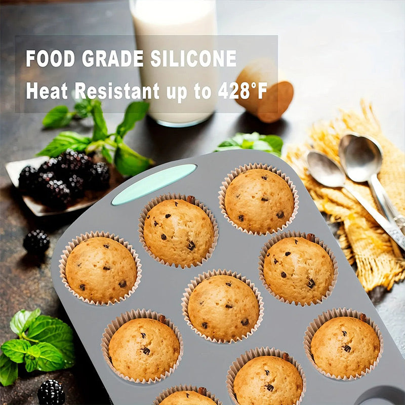 Zestaw silikonowych foremek do ciasta do łatwego pieczenia