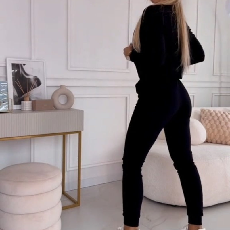 🎆Promocja Noworoczna - 50% ZNIŻKI🎄Dres damski dwuczęściowy zapinany na zamek