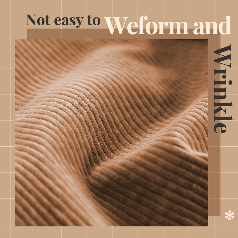 Spodnie z wysokim stanem i elastyczną talią z mikro sztruksu