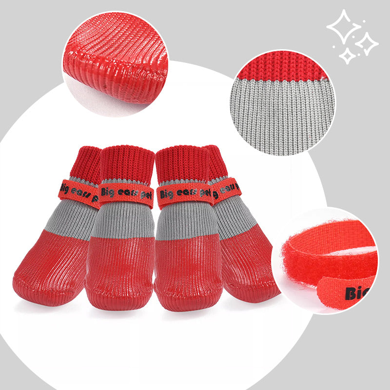 🐶2 pary antypoślizgowych wodoodpornych skarpetek dla psów