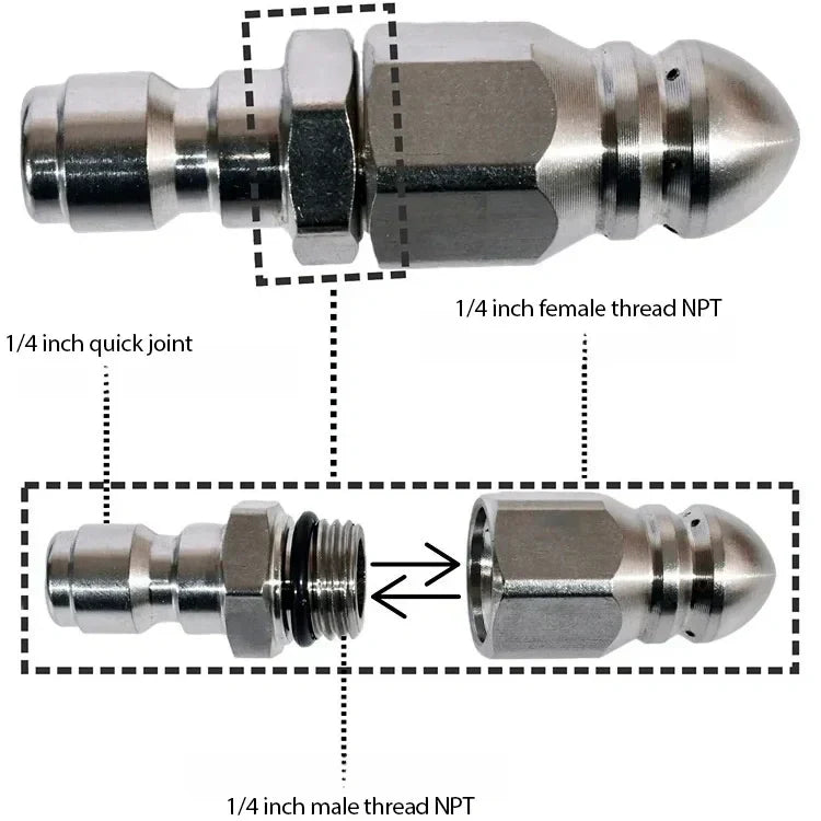 💝Mocna dysza do czyszczenia i udrażniania rur💥
